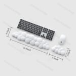 Ergonomic Leather Wrist Rest & Mouse Pad Desk Mat Combo - Image 3