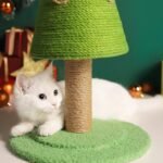 Festive Green Sisal Christmas Tree Cat Climbing & Scratching Post - Image 4