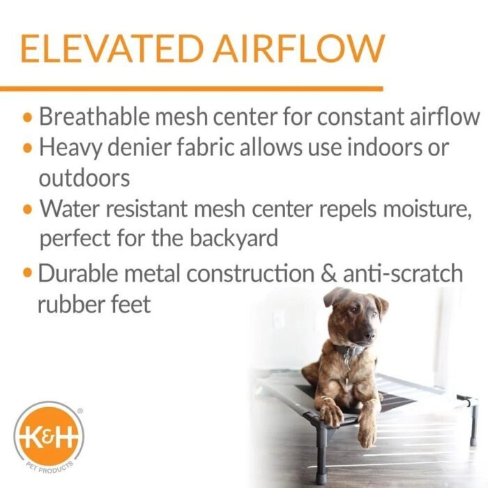 Elevated Breathable Mesh Dog Bed - Image 5