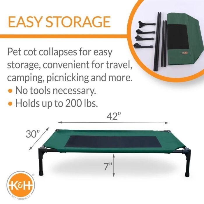 Elevated Breathable Mesh Dog Bed - Image 3
