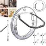 Versatile Pet Screen Door - Lockable and Transparent for Small Dogs and Cats - Image 3