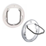 Versatile Pet Screen Door - Lockable and Transparent for Small Dogs and Cats