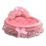 Hanpanda Fantasy Bow Lace Dog Bed for Small Dogs
