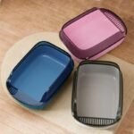 Easy-Clean Large Capacity Cat Litter Box with Anti-Splash Design