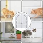 Easy Install Cat & Dog Window Door - No-Flap, Elegant White, Suitable for Small Pets - Image 3