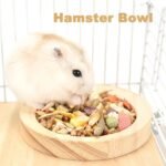 Charming Wooden Pet Food Bowl for Small Animals - Image 3