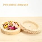 Charming Wooden Pet Food Bowl for Small Animals - Image 5