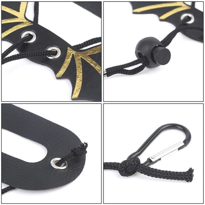 Adjustable Leather Bearded Dragon Harness & Leash Set with Wings - Image 6