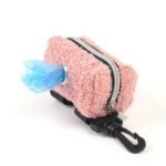 Portable Lamb's Wool Poop Bag Dispenser for Dogs - Image 2