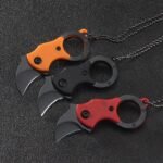 Compact Karambit Camping Keychain Knife