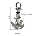 Stainless Steel Folding Gravity Grab Hook - Image 5