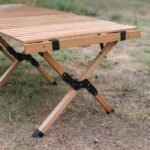Portable Solid Wood Folding Table for Camping and Picnics - Image 5