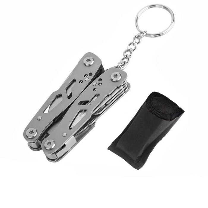 Compact 14-in-1 Stainless Steel Camping Multi-Tool Pocket Knife - Image 1
