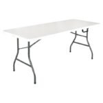 Versatile 6ft White Folding Table - Image 4