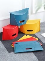 Portable Folding Stool with Retractable Backrest for Outdoors & Camping - Image 3