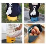 Portable Folding Stool with Retractable Backrest for Outdoors & Camping - Image 2