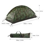 Waterproof Camouflage Single-Person Camping Tent for Outdoor Adventures - Image 3
