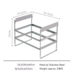 Stainless Steel Dual Hanging Rack for Outdoor IGT Tables - Image 7