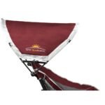 Outdoor Patio Folding Rocking Chair with Sunshade and Phone Pocket - Image 4