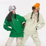 Solid Color Unisex Ski Jacket - Windproof, Waterproof Winter Outerwear for Outdoor Sports - Image 5