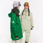 Solid Color Unisex Ski Jacket - Windproof, Waterproof Winter Outerwear for Outdoor Sports - Image 6
