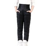 Warm & Cozy Kids' Winter Ski Pants - Elastic High-Waisted Waterproof Trousers - Image 3