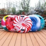 Heavy-Duty Inflatable Snow Tube with Cold-Resistant Snowflake Design - Image 6