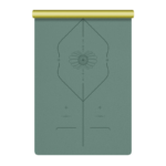 Ocean Wave 1.5MM Natural Rubber Yoga Mat - Ideal for Pilates, Fitness & Gymnastics