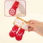 Premium Anti-Slip Knitted Dog Socks for Winter Warmth & Furniture Protection - Image 5