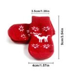 Premium Anti-Slip Knitted Dog Socks for Winter Warmth & Furniture Protection - Image 7