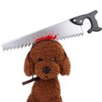 Spooky Halloween Pet Accessories: Axe & Saw Headgear - Image 4