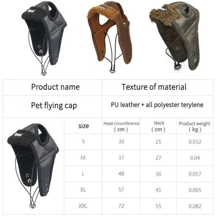Winter Warm Pilot Hat for Pets - Image 7