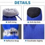 Cozy Corduroy Waterproof Dog Boots - 4pcs Anti-slip Winter Paw Protectors for Small Breeds - Image 4