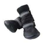 Stylish Winter Dog Boots - Warm Fleece-Lined Waterproof Shoes for Small Breeds