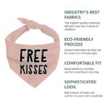 Free Kisses Pet Bandana - Word Print Dog Bandana - Minimalist Pet Scarf - Image 8