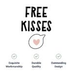 Free Kisses Pet Bandana - Word Print Dog Bandana - Minimalist Pet Scarf - Image 9