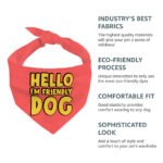 I'm Friendly Dog Pet Bandana - Themed Dog Bandana - Cute Pet Scarf - Image 8