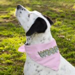 Woof Pet Bandana - Word Art Dog Bandana - Beautiful Pet Scarf - Image 6