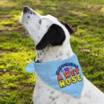 Happiness Is a Wet Nose Pet Bandana - Colorful Dog Bandana - Quote Pet Scarf - Image 6