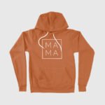 Minimalistic Mama Print Women's Sponge Fleece Hoodie - Image 3