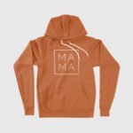 Minimalistic Mama Print Women's Sponge Fleece Hoodie - Image 2