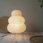 Elegant Japanese Minimalist Rice Paper Table Lamp