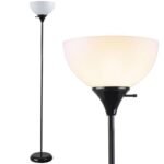 LED Torchiere Floor Lamp 71" - Modern Uplighting for Bedroom and Living Room
