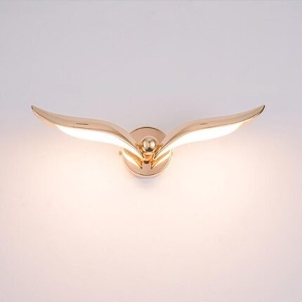 Elegant Rose Gold LED Wall Lamp