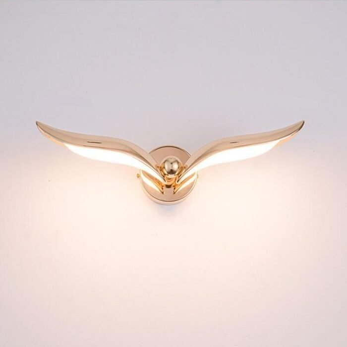 Elegant Rose Gold LED Wall Lamp - Image 1