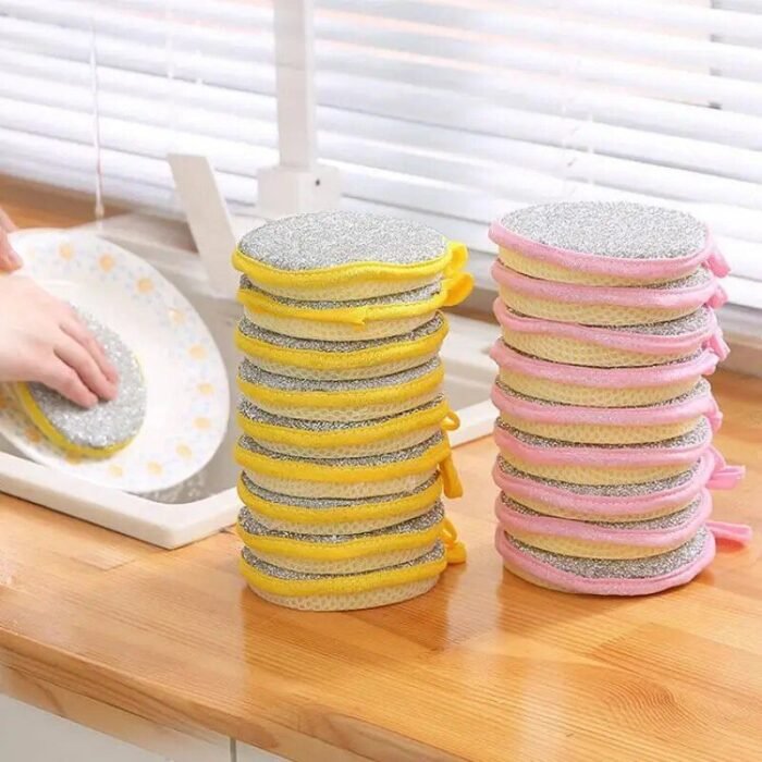 Eco-Friendly Double-Sided Dishwashing Sponges - Image 1