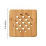 Elegant Bamboo Trivet Mat Set - Heat Resistant & Eco-Friendly Kitchen Pads - Image 7