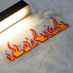 Vinyl Fire Stickers for Car, Motorcycle & Laptop