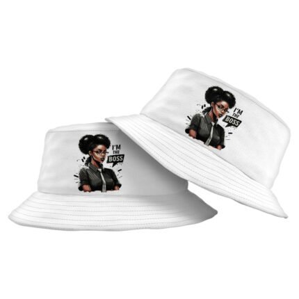 Cute Anime Girl Bucket Hat - Printed Hat - Themed Bucket Hat