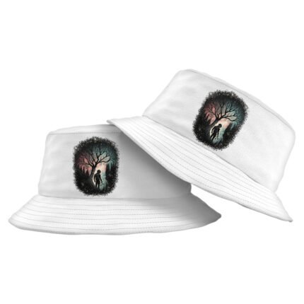 Cool Graphic Bucket Hat - Astronaut Hat - Tree Bucket Hat